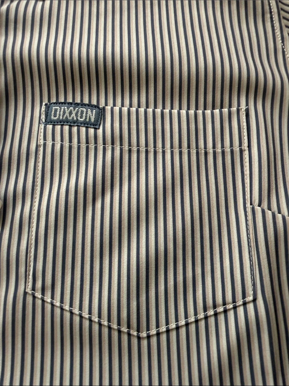 Women’s DIXXON “The Benny” Short-Sleeve Striped Button-Down Shirt - NWT! - Picture 2 of 3